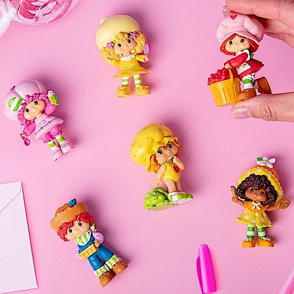 Strawberry Shortcake Mini Figures Complete Set W/ Chase Lemon Meringue - Picture 8 of 8
